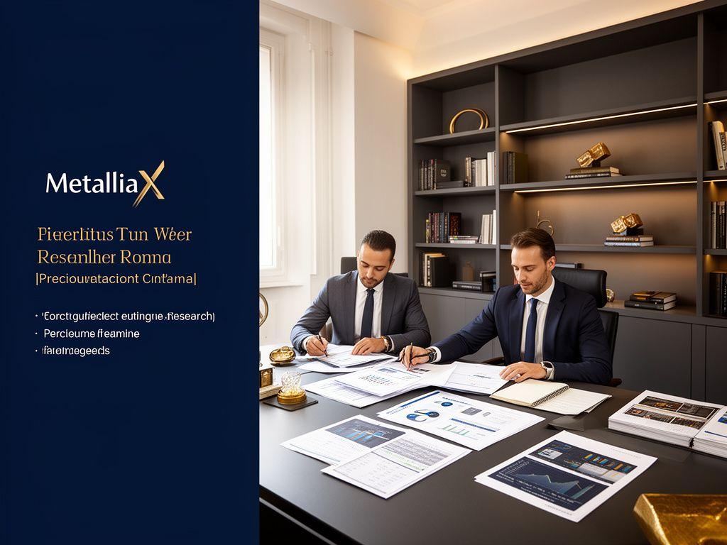 Ufficio elegante di MetalliaX a Roma con consulenti al lavoro su documenti fiscali e analisi finanziarie