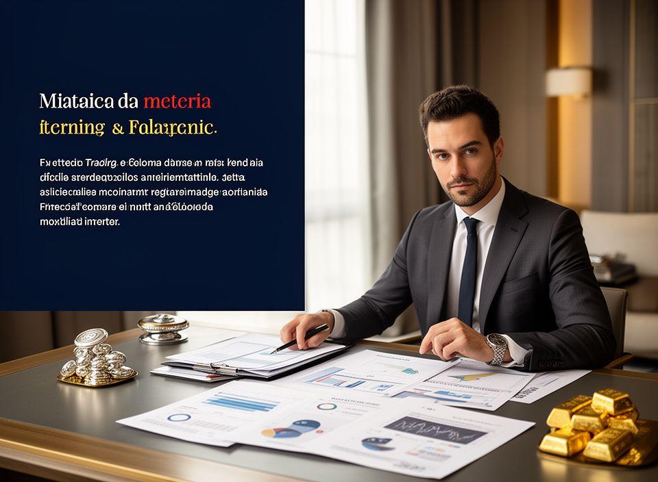 Consulente fiscale MetalliaX che analizza grafici e documenti per il settore dei metalli